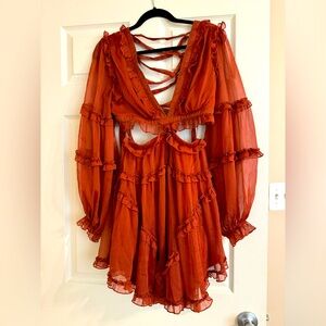 Luxxel Open Back Flowy Dress